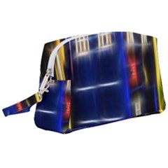 Famous Blue Police Box Wristlet Pouch Bag (large)