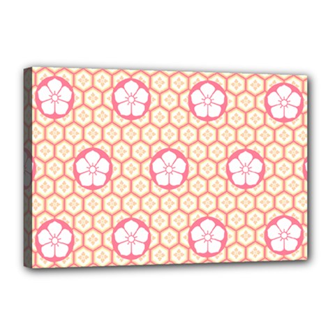 Floral Design Seamless Wallpaper Canvas 18  X 12  (stretched)