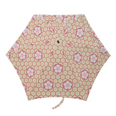 Floral Design Seamless Wallpaper Mini Folding Umbrellas