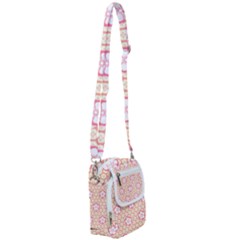 Floral Design Seamless Wallpaper Shoulder Strap Belt Bag by HermanTelo