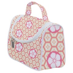 Floral Design Seamless Wallpaper Satchel Handbag