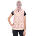 Floral Design Seamless Wallpaper Women s Button Up Vest View1