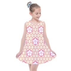 Floral Design Seamless Wallpaper Kids  Summer Dress