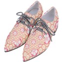 Floral Design Seamless Wallpaper Pointed Oxford Shoes View2