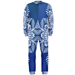 Flake Crystal Snow Winter Ice Onepiece Jumpsuit (men) 