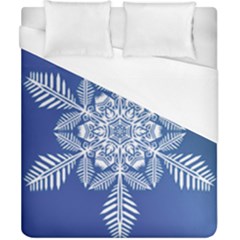 Flake Crystal Snow Winter Ice Duvet Cover (california King Size) by HermanTelo