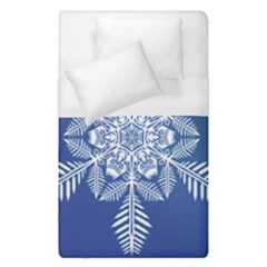 Flake Crystal Snow Winter Ice Duvet Cover (single Size) by HermanTelo