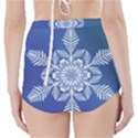 Flake Crystal Snow Winter Ice High-Waisted Bikini Bottoms View2