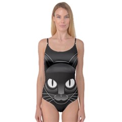 Grey Eyes Kitty Cat Camisole Leotard 