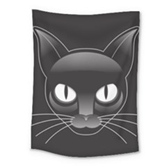 Grey Eyes Kitty Cat Medium Tapestry