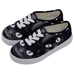 Grey Eyes Kitty Cat Kids  Classic Low Top Sneakers by HermanTelo