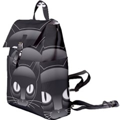 Grey Eyes Kitty Cat Buckle Everyday Backpack