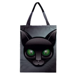 Green Eyes Kitty Cat Classic Tote Bag