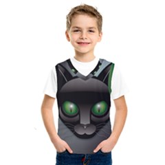 Green Eyes Kitty Cat Kids  Sportswear