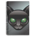 Green Eyes Kitty Cat 5.5  x 8.5  Notebook View1