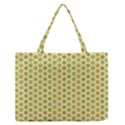 Hexagonal Pattern Unidirectional Yellow Zipper Medium Tote Bag View1