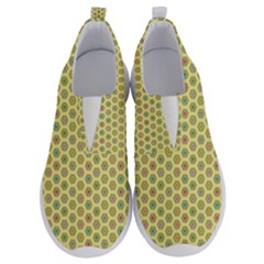 Hexagonal Pattern Unidirectional Yellow No Lace Lightweight Shoes by HermanTelo