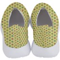 Hexagonal Pattern Unidirectional Yellow No Lace Lightweight Shoes View4