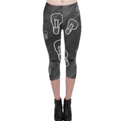 Many Lamps Background Capri Leggings 