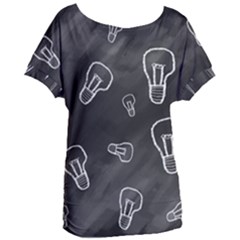 Many Lamps Background Women s Oversized Tee