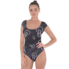 Many Lamps Background Short Sleeve Leotard 