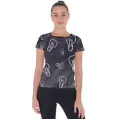 Many Lamps Background Short Sleeve Sports Top 