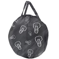 Many Lamps Background Giant Round Zipper Tote