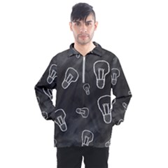 Many Lamps Background Men s Half Zip Pullover