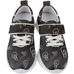 Many Lamps Background Kids  Velcro Strap Shoes by HermanTelo