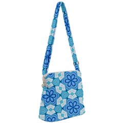 Pattern Abstract Wallpaper Zipper Messenger Bag