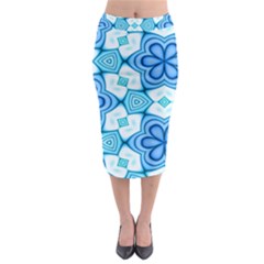 Pattern Abstract Wallpaper Midi Pencil Skirt