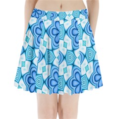 Pattern Abstract Wallpaper Pleated Mini Skirt