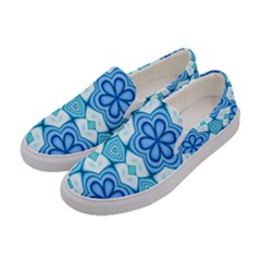 Pattern Abstract Wallpaper Women s Canvas Slip Ons