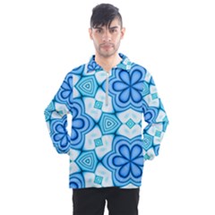 Pattern Abstract Wallpaper Men s Half Zip Pullover by HermanTelo