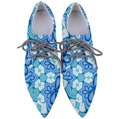 Pattern Abstract Wallpaper Pointed Oxford Shoes