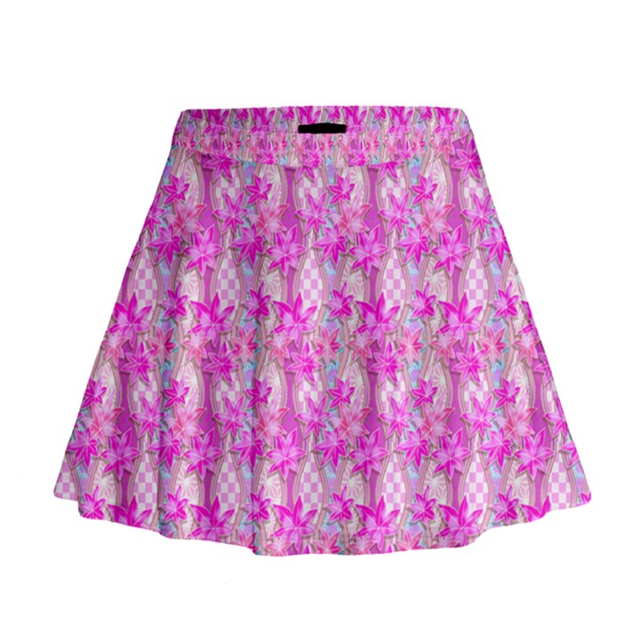 Maple Leaf Plant Seamless Pattern Mini Flare Skirt