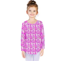 Maple Leaf Plant Seamless Pattern Kids  Long Sleeve Tee