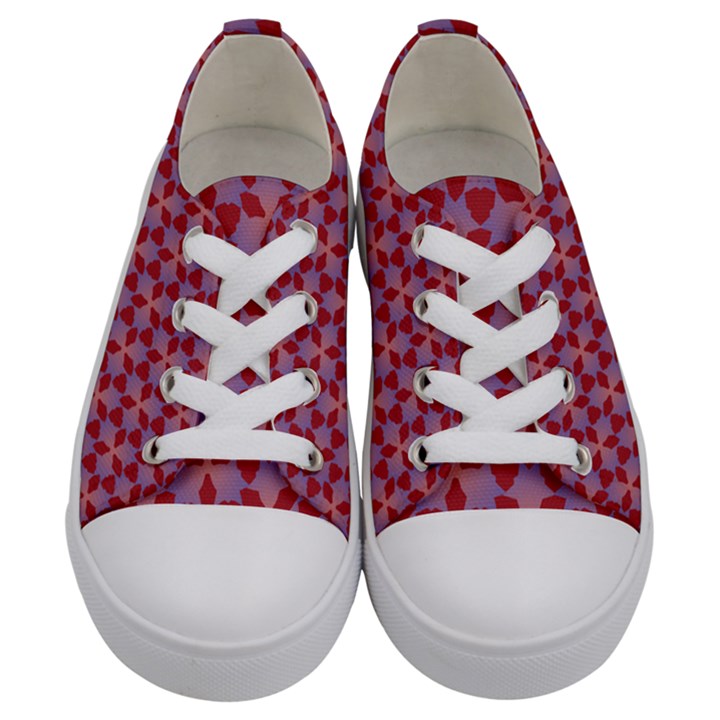 Pattern New Seamless Kids  Low Top Canvas Sneakers