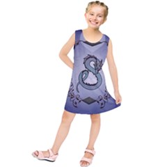 Wonderful Decorative Chinese Dragon Kids  Tunic Dress by FantasyWorld7