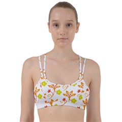 Pattern Floral Spring Map Gift Line Them Up Sports Bra