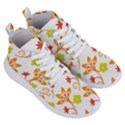 Pattern Floral Spring Map Gift Women s Lightweight High Top Sneakers View3