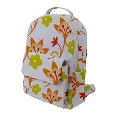 Pattern Floral Spring Map Gift Flap Pocket Backpack (large)