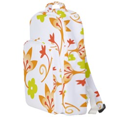 Pattern Floral Spring Map Gift Double Compartment Backpack