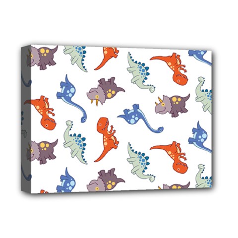 Pattern Dinosaurs Deluxe Canvas 16  X 12  (stretched) 