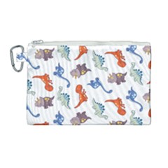 Pattern Dinosaurs Canvas Cosmetic Bag (large)