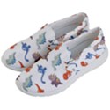 Pattern Dinosaurs Women s Lightweight Slip Ons View2