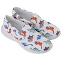 Pattern Dinosaurs Women s Lightweight Slip Ons View3