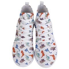 Pattern Dinosaurs Men s Lightweight High Top Sneakers