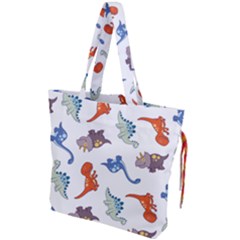 Pattern Dinosaurs Drawstring Tote Bag