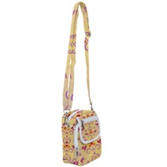 Pattern Bird Flower Shoulder Strap Belt Bag